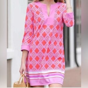 Cabana Life Pink and White  Dress